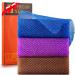 3 Pieces African Bath Sponge African Net Long Net Bath Sponge Exfoliating Shower Body Scrubber Back Scrubber Skin Smoother Great for Daily Use (Brown Blue Purple)