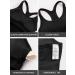 ATTRACO Ribbed Tank Top with Built-In Bra | Racerback Scoop Neck Athletic Top - Black - Large - Buy Online on GoSupps.com