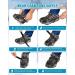 Greatever Anti-Slip Ice Cleats for Hiking Boots - 19 Stainless Steel Spikes - Snow Grips for Shoes - Safe Traction for Hiking, Fishing, Climbing - Medium, Black - Buy Online on GoSupps.com