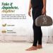 Monk & Llama Foldable Bamboo Meditation Bench with Cushioned Seat - Grey - Buy Online on GoSupps.com