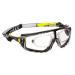 Voltx 'Quad' 4 in 1 safety glasses with reading aid (+1.5 diopters clear) - with foam insert and removable headband +1.5 Dioptre Quad Clear
