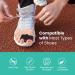 Welnove 8 Pack Bunion Corrector & Toe Spacer with Gel - Big Toe Separators for Overlapping Toes - Reduce Pain and Discomfort - Black - Buy Online on GoSupps.com