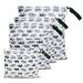 Wet bag waterproof diaper bag for on the way wet bag kindergarten Wetbag kindergarten laundry carca wetbag fabric diapers laundry bag kindergarten waterproof diaper pocket for baby 4 set 4 Pack (smml) sets rhino 4