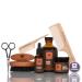 Blackbeard's beard care set ultimately benzoe-orange warm smoky fragrance With beard oil beard balm beard soap beard beard brush beard comb & beard shear Gift set The full beard care