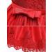 LZH Baby Girls Lace Dress 6-12 Months Red - Flower Baptism Christening Tutu Gown - Buy Online on GoSupps.com