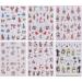 JMEOWIO 6 Sheets 3D Embossed Happy New Year Christmas Glitter Nail Art Stickers Decals Self-Adhesive 5D Snowflake Xmas Winter Holiday Cute Nail Supplies Nail Art Design Decoration Accessories - Buy Online on GoSupps.com
