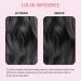HOOJIH Invisible Wire Hair Extensions 12 Inch 90g Adjustable Headband Hairpiece for Women - Black Loose Wave - Buy Online on GoSupps.com
