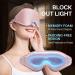 3D Contoured Sleep Mask for Women & Men Light Blocking Eye Mask with Adjustable Strap Perfect for Travel & Night Shift Pink - Buy Online on GoSupps.com