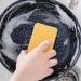 Tainrunse 5Pcs Durable Cleaning Sponge Efficient Cotton Pulp Portable Oil-Resistant Dishwashing Pad for Home Cleaning Pad Yellow 1 - Buy Online on GoSupps.com