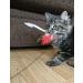 PurrSuit Feather Spinning Cat Toy LONG Safer Clip UK made 100cm Wand - Buy Online on GoSupps.com