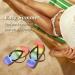 Mnsruu Water-Colored Rainbow Flip-Flops | Multi-Colored Sandals for Men & Women | Ideal for Hotel Spa Bedroom & Travel - Buy Online on GoSupps.com