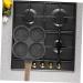 PRETYZOOM 1pc Hamburger Pancake Pan Mini Pan Pancake Maker Pan Kitchen Accessory 4 Hole Omelette Pan Egg Pan for Gas Stove Omelette Frying Pan Medical Stone Fried Eggs Egg Plate - Buy Online on GoSupps.com