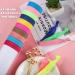 200 Elastic Knotted Hair Ties - Colorful Ribbon Hair Bands for Women & Girls - Buy Online on GoSupps.com