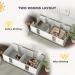 PawHut Whelping Box for Dogs and Puppies Dog Whelping Pen Dog Birth Supplies Indoor with Removable Adjustable Height Doors for Medium Sized Dogs 77" x 38" x 19" 196L x 96W x 48H cm - Buy Online on GoSupps.com