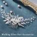 Latious Pearl Bride Wedding Hair Comb - Silver Crystal Bridal Hair Piece - Buy Online on GoSupps.com