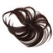 DOITOOL Piece Wig Hair Volume Cover Bangs Hair Extensions Brown Hair Topper Flat Bangs Clip on Brown Hair Bangs Clip on Fake Bangs Clip Chemical Fiber No Trace Middle Aged Tassel