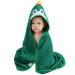COOKY.D Bamboo Hooded Baby Bath Towel Toddler Wearable Blanket Boy Girl Animal Bathrobe Dinosaur 75x75cm