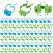 Stop Nosebleeds Clip Nose Bleed Stopper Nasal Clip for Kids Adult Emergency Accident Blue and Green (100 Pcs)