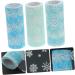 Abaodam 3 Rolls Snowflake Mesh Roll Blue Short Dress Craft Tulle Fabric Gauze Fabric Wedding Child Skirt - Buy Online on GoSupps.com