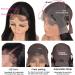 16 Inch 13X6 HD Lace Front Human Hair Wig for Black Women - 180 Density Straight Brazilian Virgin Hair, Transparent Glueless Lace Frontal Wig Pre Plucked with Baby Hair - Buy Online on GoSupps.com