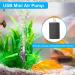 Quiet USB Aquarium Air Pump - Mini Portable Oxygen Pump with Accessories | 1.5m Cable Air Stone & Silicone Hose - Buy Online on GoSupps.com