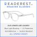 Readerest Round Blue Light Blocking Reading Glasses | 0.50 Magnification | Anti Glare, Anti Eyestrain, UV Protection | Men and Women | Computer Glasses - Buy Online on GoSupps.com