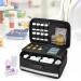 Damero Locking Pill Bottle Organizer - Secure Medicine Storage & Organizer Bag with Inner Dividers for Vitamins & Medical Supplies - Black - Buy Online on GoSupps.com