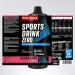 Body Attack Zero Sports Drink - Raspberry 1000 ml | Vegan Energy Drink Concentrate | Low Fat Sugar-Free | Made in Germany | 200 Portions with Vitamins & Minerals - Buy Online on GoSupps.com