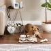 Bone Dry Cat Shape Pet Food Mat - Embroidered Microfiber, Taupe - Buy Online on GoSupps.com