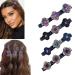 4PC Sparkling Crystals Hair Clips For Women Hair Barrettes For Women Four-Leaf Flower Hair Clip For Styling Sectioning With 3 Small Clips Hair Accessories For Girls Small Hair Clips For Thick Hair.