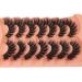 TOOCHUNAG 8D Fox Eye 18mm Fluffy False Eyelashes - 7 Pairs Natural Full Volume Faux Mink Lashes - Buy Online on GoSupps.com