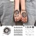 Ooopsiun Tiny Black Finger Temporary Tattoos - 36 Sheets of Small Letter and Tribal Designs for Women, Men, and Girls - Buy Online on GoSupps.com