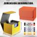 Vicenpal 8 Pack Card Deck Case - Magnetic Game Box for 100+ Playing Cards - Commander Compatible MTG/TCG - Horizontal Design in Orange, Blue, White, Green - Buy Online on GoSupps.com