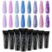 VANREESA Poly Nail Gel Kit 8 Colours Purple Blue Glitter Poly Nail Gel Kit
