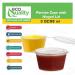 EcoQuality 3 oz Plastic Condiment Containers with Attached Lids (50 Pack) - Leak Proof Portion Cups for Sauces, Samples, Jello Shots, Food Storage & More! - Buy Online on GoSupps.com