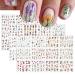 3 Large Sheets Water Transfer Flower Nail Art Stickers Spring Summer Style Nail Decals Self-Adhesive Flowers Nail Sticker Manicure Tips DIY Nail Art Nail Decorations for Women Girls 36 Small Sheets