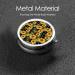 Sunflower & Honeycomb Portable Metal Pill Box | Round Mini 3-Compartment | Travel Essential for Small Pills | Hinged Fastening Design - Buy Online on GoSupps.com