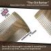 The Old Barber Beard Comb by Smith's | Green Sandalwood Pocket Comb for Men | Handmade, Anti-Static & No Snag | 3-Year Guarantee - Buy Online on GoSupps.com