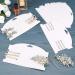 Noverlife 50PCS Hair Clip Display Cards - Hair Accessories Packaging Cards for Organizing - White Cardboard Hair Claw Holder - 7.68x4.72inch - Buy Online on GoSupps.com