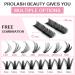 280 PC Individual DIY Eyelashes for Extensions - Cluster Lashes 9-15mm Mix (40D+50D-C) - Shop Internationally! - Buy Online on GoSupps.com