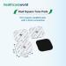 TENS Electrode Pads 5x5cm with Stud Connection 3.5mm Stud (4 Pieces) Shoulder Knee arm Back Muscle Pain Relief - Buy Online on GoSupps.com