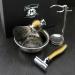 Premium HARYALI LONDON Men's Shaving Set - Simulated Horn & Nickel | Safety Razor & Synthetic Brush | Perfect for Grooming - Buy Online on GoSupps.com