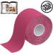 BB Sport Kinesiology Tape 5cm x 5m - Elastic Waterproof Muscle Support | Pink | E-Book & Brochure Included | International Shipping - Buy Online on GoSupps.com