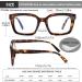 Buy 2 Pairs Oversized Retro Reading Glasses for Women | Blue Light Blocking Square Readers - Leopard & Red 2.25x - Buy Online on GoSupps.com