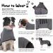 HezzLuv Ultra Absorbent Dog Bathrobe Towel Microfiber Quick Dog Drying Coat Dressing Gown Pets Comfort for Baths Swims & Muddy Walks(Black L) L Black - Buy Online on GoSupps.com