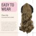 Dcbaboo 18inch Claw Clip in Ponytail Hair Extensions Long Wavy Ponytail Extension Curly Synthetic Pony tails Natural Wave One Piece Hairpiece Fake Ponytail for Women Golden Brown 18 inch 150g Golden Brown - Buy Online on GoSupps.com