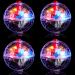 4 Pieces Ghost Hunting Cat Ball Motion Light Up Cat Balls LED Motion Activated Cat Ball Motion Light Up Cat Dog Interactive Toys Pet Glowing Mini Running Exercise Ball Toys for Animals Activity