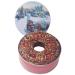 Jane Parker Fruit Cake Chocolate Fruitcake 2 Pound (32 Ounce) Ring in a Collectible Decorative Holiday Tin