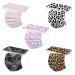 50 Pack Cheetah Disposable Face_masks with Designs for Women Colorful Leopard Paper Face_mask Breathable 3 Ply Sexy Filter Face Protective Dustproof Anti-droplets Face Bandanas for Adults Men , Mixed