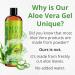 Organic Aloe Vera Gel - Pure Aloe From Freshly Cut Plant - No Xanthan, Absorbs Rapidly - 12 oz - Buy Online on GoSupps.com